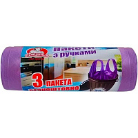 Мішки для сміття з ручками Помічниця стандартні 35 л 30 шт. (4820164969014)