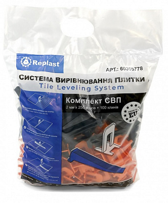 Набір СВП Replast 250 основ + 100 клинів 2 мм 350 шт./уп (CL 204250)