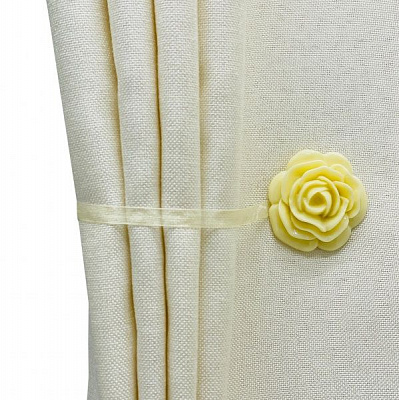 Магнит Розочка d50 мм белый Р0016 MISLT