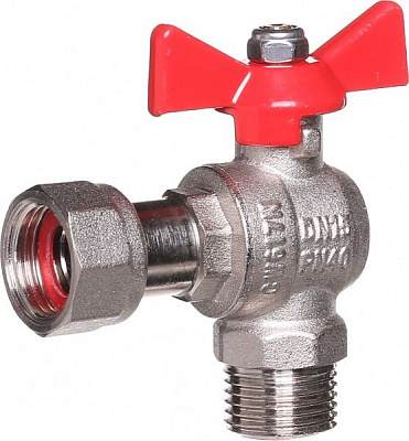 Кран шаровой Valtec угловой с накидной гайкой 1/2 
