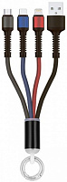Дата-кабель Gelius Pro Splitter GP-UC130 3in1 0,2 м black (00000088320) 