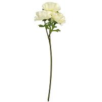 Цветок искусственный Искусственный цветок Мак, белый, 56 см Девилон