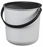 Ведро со съемной крышкой TEA для хранения Akita 10 л серый 