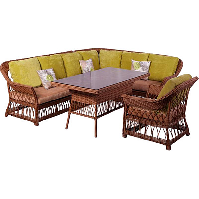 Комплект меблів Bella Vita Рональд зелений 7