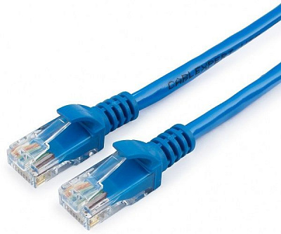 Патч-корд Expert RJ-45-RJ-45 1 м блакитний (PP12-1M/B)