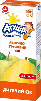 Сік Агуша Яблучно-грушевий 200 мл