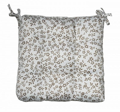 Подушка на стул МАСАО цветочек беж Прованс