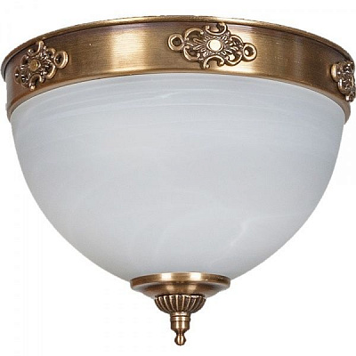 Люстра потолочная Фабрика Світла НСБ 014-2х60-222 Афины 2x60 Вт E27 латунь 