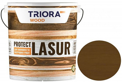 Лазур Triora акрилова для деревини горіх шовковистий глянець 2,5 л