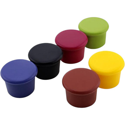 Набор пробок для вина UP! (Underprice) 3,6х2,6х3 см 4 шт. черный