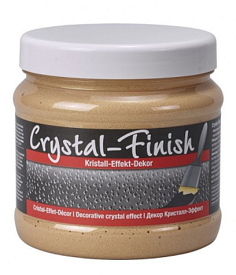 Декоративна фарба PUFAS Crystal Finish зі скляними кристалами жовтий сонячний 0,75 л