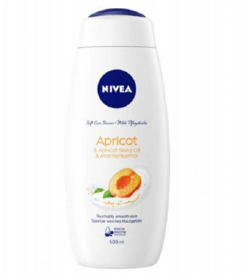 Гель для душу Nivea Крем і абрикос 500 мл