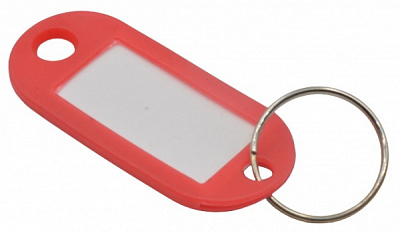 Брелок-бирка пластиковий для ключів з написом (в асортименті) KT-1201