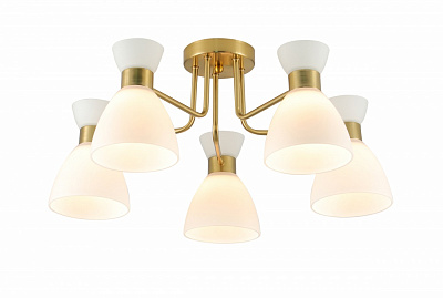 Люстра Sensio Gavr 5x40 Вт E27 бело-золотистый LS-07304/5WG-E2740W