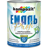 Емаль Kompozit акрилова Profi білий шовковистий мат 0,3л