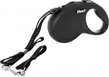 Повідець-рулетка FLEXI Classic S чорний до 12 кг 5 м