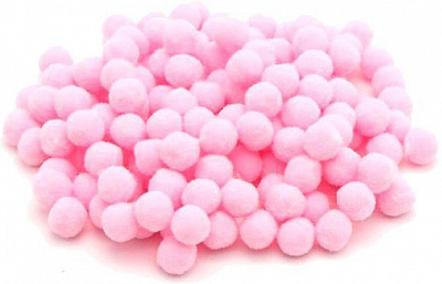 Набор шариков диаметром 1см, розовые 50 шт.