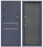 Двері вхідні Міністерство дверей КУ-Антрацит М грифель горизонт 2050х860 мм ліві