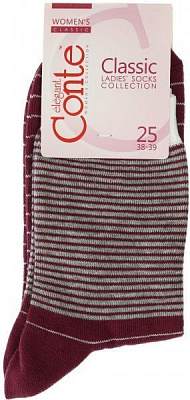 Шкарпетки жіночі Conte Classic р. 25 ліловий 058