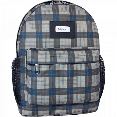 Рюкзак молодежный Bagland Клетка коричневый 17 л 533664 (суб.1405)