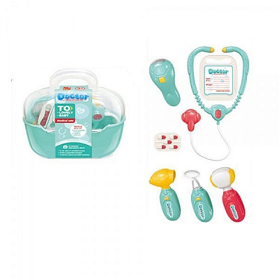 Ігровий набір лікаря 7 предметів у валізі 660-74