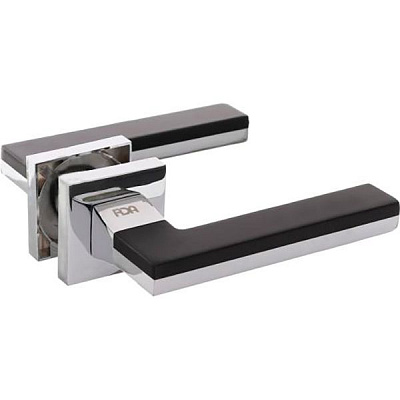 Ручка на розетке RDA Domino Z-49 хром/черный