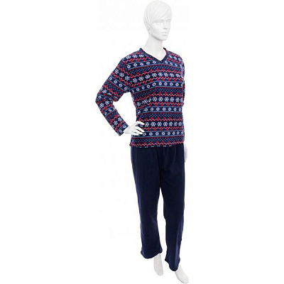 Костюм домашний женский Snowflake темно-синий S