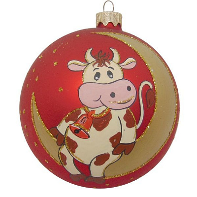 Шар новогодний d100 Бык 9460 