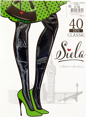 Колготки SIELA CLASSIC 40 den nero р. 3 черный 