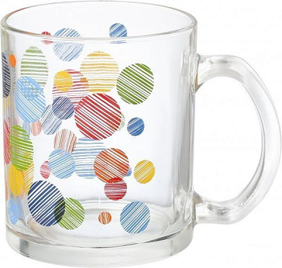 Чашка Полосатые круги 340 мл Danore