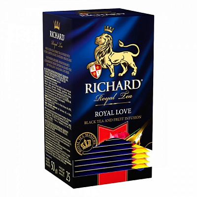 Чай чорний Richard байховий ароматизований Royal Love 25 шт.