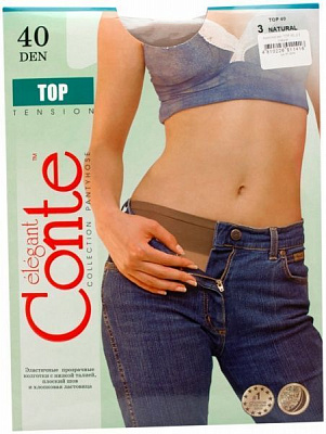Колготки Conte TOP 40 den natural р. 3 светло-коричневый 