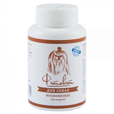 Добавка вітамінна ProVET Фітовіт фітокомплекс для шерсті для собак 100 табл.