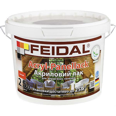 Лак Acryl-Panellack Feidal мат 5 л прозорий