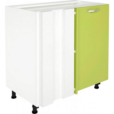 Тумба нижня кутова МС Варшава Нщ 80/82/45 щит лайм Грейд