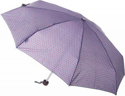 Парасолька Геометрія, складна півавтомат фіолетовий