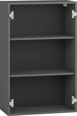 Шкаф верхний Грейд Оптимум 600x926x297 мм серый графит