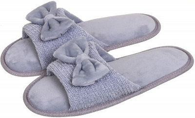 Тапки домашние La Nuit Лола р. 36-37 серый 