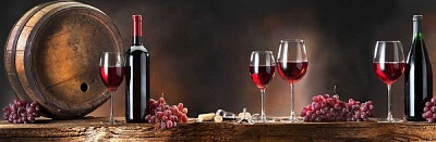 Картина Вечер вина 80x30 см Styler GL-01035 