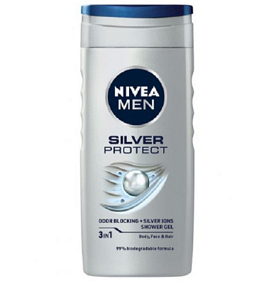 Гель для душу Nivea MEN Срібний захист 250 мл