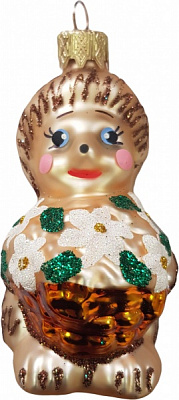 Елочная игрушка Юріта Ёжик 1099M 9,1 см 