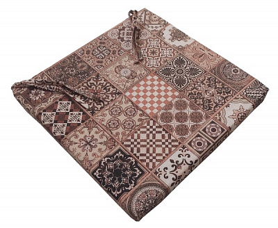 Подушка 42х42 см лонета Кераміка коричнева