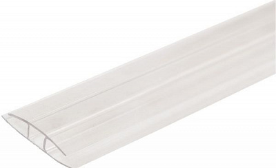 Соединительный Н-профиль PALRAM 10/8мм x 3м прозрачный 