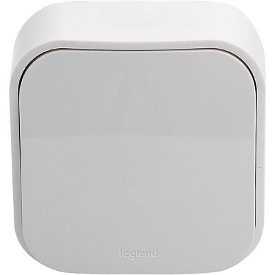 Выключатель одноклавишный Legrand Quteo без подсветки 10 А 230В IP20 белый 782200