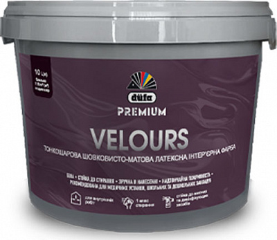 Фарба латексна Dufa PREMIUM Velours P 110 шовковистий мат білий 1л