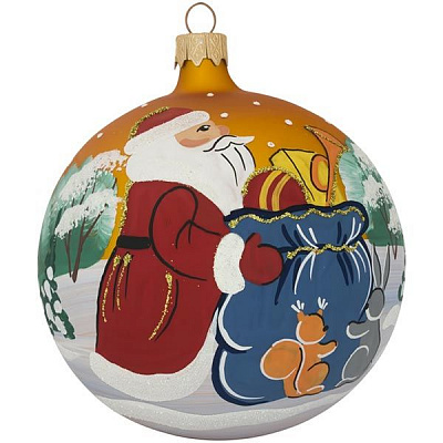 Куля скляна d100 4062 жовтий