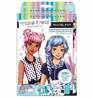 Блокнот Make it Real с трафаретами для создания модных коллекций «Модная вечеринка»