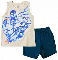 Пижама для мальчиков Smil р.98 молочный с синим 104514 