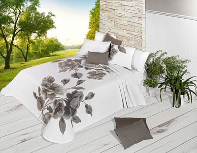 Покрывало Flora 235x270 см Manterol бежевый 