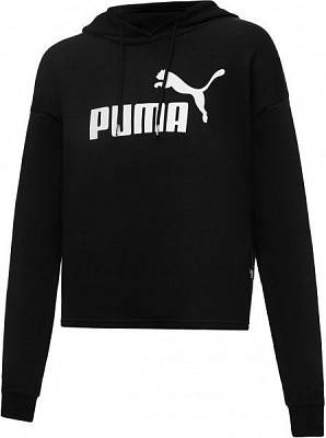 Джемпер Puma ESS Cropped Logo Hoodie 58687001 р. S черный